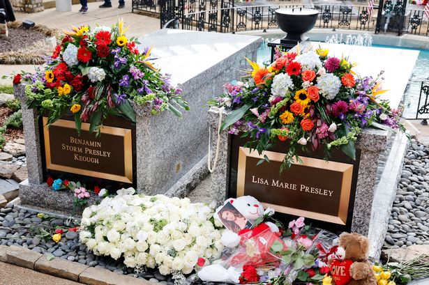 Lisa Marie Presley grave next to her son